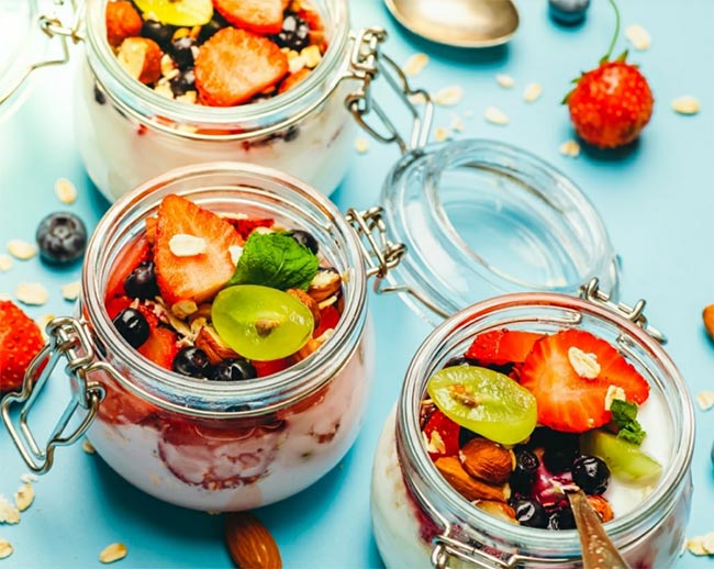 Fruit Parfaits with Granola