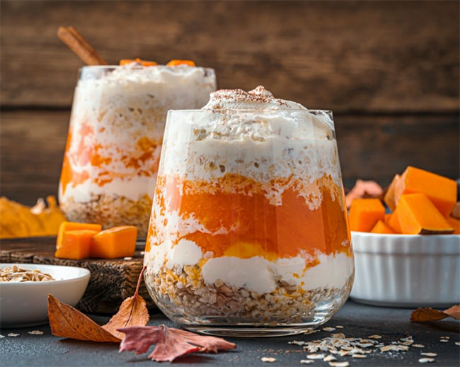 Greek Yogurt Pumpkin Parfaits
