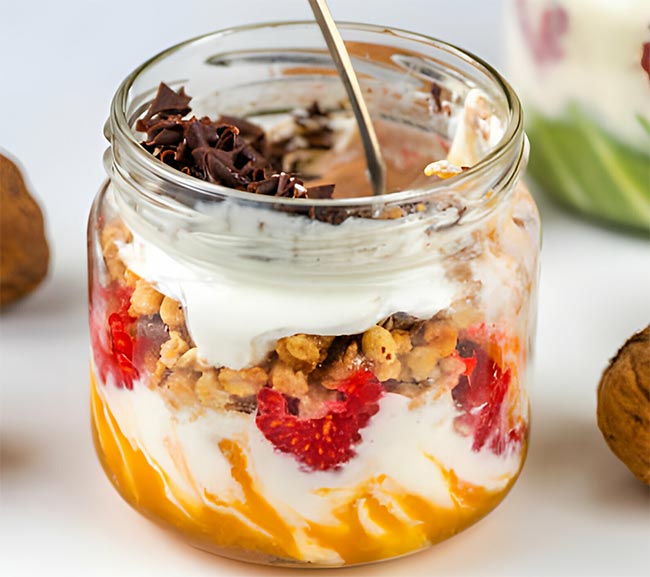 Peanut Butter and Jelly Parfaits